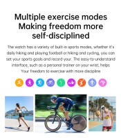 Relojes inteligentes hombre Fitness exterior deporte Música podómetro heart rate blood pressure mujer Bluetooth llamada Negocio watch - details 13