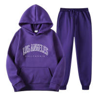 Conjunto de 2 piezas para hombre y mujer, sudadera con capucha, chándal y pantalones deportivos, pantalones deportivos con cuello redondo - details 4