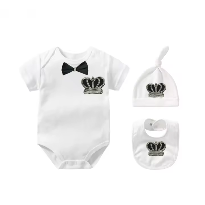 MIYOCAR-Conjunto de ropa azul con diamantes de imitación para bebé, traje de una pieza, regalo para baby shower, SS6-Cs - 1