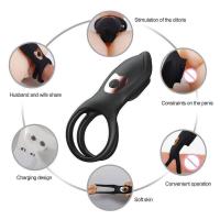 Embalaje privado SEXY Anillo de vibración para eyaculación retardada Control remoto de silicona Masturbador masculino Estimulación del punto G del clítoris Juguetes sexuales para hombre - details 2