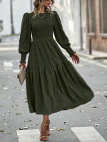 Vestido elegante de manga larga con cintura elegante de otoño e invierno para mujer - details 17