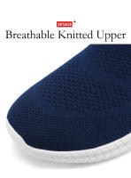 Zapatillas de correr ligeras para hombre, zapatos de tenis deportivos antideslizantes transpirables para exteriores, cómodos entrenadores de tejido volador - details 4