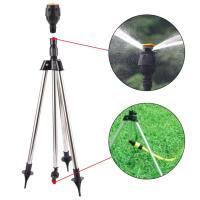 360 ° Aspersor de trípode giratorio, aspersor telescópico automático para riego de césped, pulverizador giratorio de rango ajustable de pie - details 1