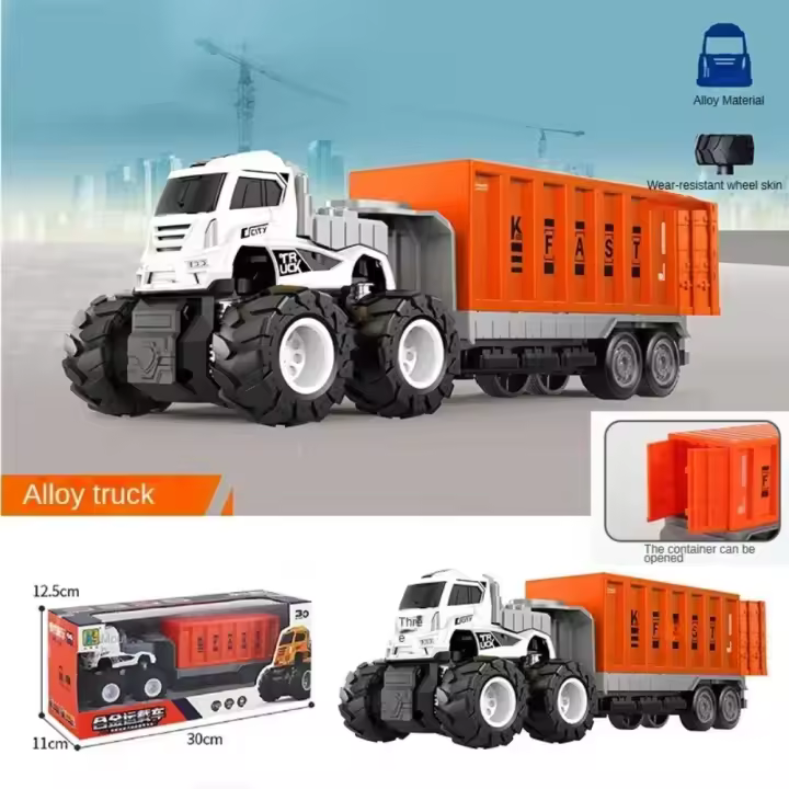 Coche de juguete de ingeniería para niños, excavadora de inercia de Dumper grande, regalo de cumpleaños para niños de 2 a 4 años, nuevo, 2024 - 1