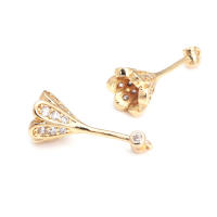 Colgante de Abalorio de Cuentas de Medio Agujero de Oro 18K Material de Metal de China - details 69