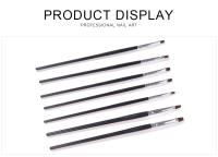 Set de Pinceles de Pintura de Gel UV KADS para Arte de Uñas con Cabeza Plana Negra y Cabello de Nylon Suave para Decoración de Uñas Herramienta de Dibujo de Gel - details 3