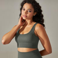 Nessaj-Sujetador deportivo sin costuras para mujer, chaleco de yoga a prueba de golpes, top corto transpirable para correr y gimnasio - details 16