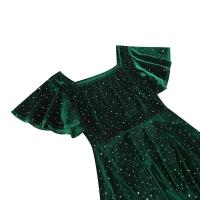 Elegante Vestido de Verano para Mujer Ouwu Color Sólido, Manga Corta, Cuello Cuadrado, Estilo Midi, Moda de los 50s-60s - details 8