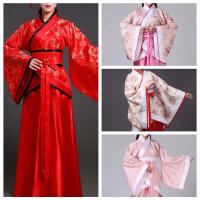Vestido de Cosplay de rendimiento, falda China Hanfu, Dinastía Han Tang, bordado de flores, vestido chino antiguo, disfraces de escenario - details 6