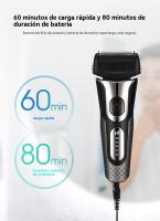 Afeitadora eléctrica de vaivén LED digital portátil de afeitar los hombres 2025 nuevo - details 5