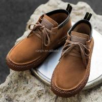 Nuevo Cuero de invierno 2025 para hombres, zapatos deportivos de gamuza de goma británica marca famosa 2023 - details 0