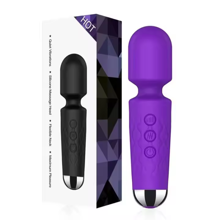 Vibrador AV potente de 20 velocidades para mujer, estimulador de clítoris y punto G, consolador Anal con varita mágica, masturbación femenina, Juguetes sexuales para adultos 18+ - 1