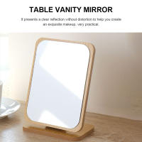 Tocador de madera con espejo, escritorio de oficina, mesa de madera, maquillaje elegante, portátil para estudiantes - details 7