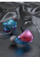 QKZ-auriculares intrauditivos AK9 con cable, audífonos originales de 3,5mm, AUX, HiFi, graves pesados, micrófono, Metal transparente, para música, juegos y deportes - details 17