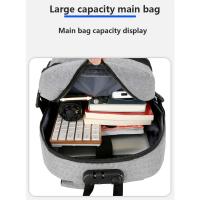 Mochila impermeable antirrobo para hombre, bolsa trasera ligera para libros, elegante, 15,6