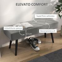 Taburete de Cama Multifuncional Moderno Banco de Acero con Cojín 120kg de Carga - details 12