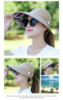 Gorra de Golf para Mujer Verano Versión Coreana Antiguero UV Gorra de Béisbol de Algodón con Flor - details 5