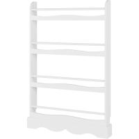 Estantería Montessori para Niños 4 Estantes para Organizar Libros, Revistas, Madera, Blanco - details 8