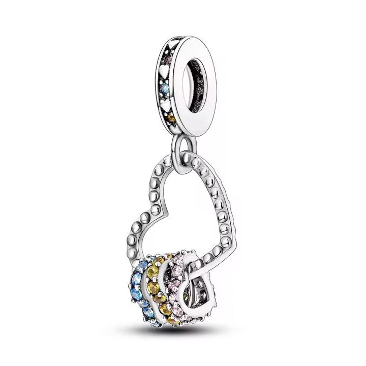 Colgante de Plata de Ley 925 con símbolo del infinito y corazón, Charms de amor, compatible con Pulsera Original, collar, joyería fina para mujer - 1