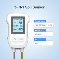 Probador de suelo 3 en 1, medidor de PH/humedad/temperatura, Sensor Digital LCD de PH del suelo, flores y plantas, Detector de humedad para jardín y césped - details 5