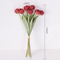 7 uds/paquete de ramas de tulipán artificiales realistas simulación DIY flores de seda decoración del hogar flores falsas florales de 44CM - details 0