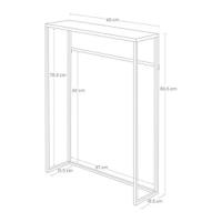 Dimension image for Narrow Entryway Console Table on a white background