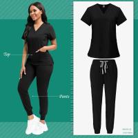 Uniformes médicos multicolores, conjunto de batas quirúrgicas para enfermeras de hospital, accesorios para enfermeras unisex, ropa de trabajo para salón de belleza y clínica dental. - details 11