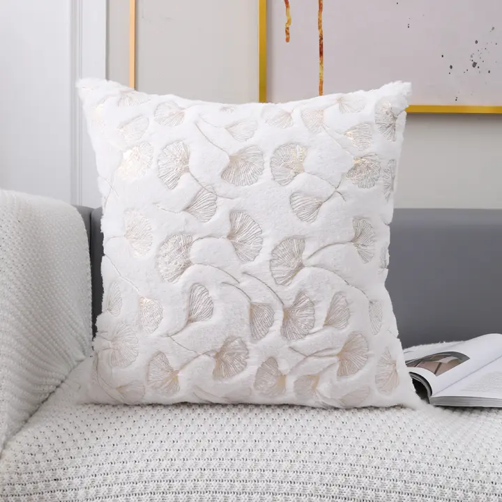 Funda de Cojín ANUMEI Dorada con Estampado 30x50 45x45cm para Sofá Decoración de Sala de Estar Resistente a la Reducción Tipo de Cierre Cremallera Estilo Moderno Diseño de Nature - 1
