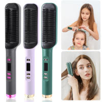 Cepillo Rectificador de Cabello de Iones Negativos Auto Off para Uso Doméstico y Barbería - details 5