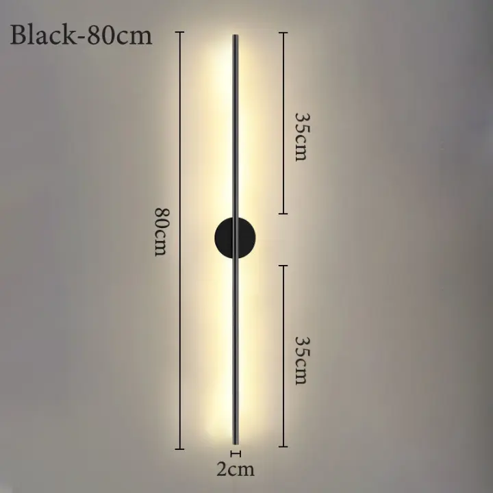 Lámpara De Pared Moderna, Luz Led Decorativa Nórdica, Creativa, Minimalista, Para Interiores, Luz Nocturna Montada En La Par - 1