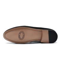 Zapatos casuales de hombre de cuero moca de moda plana patentada - details 12