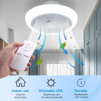 Luz de ventilador de techo para dormitorio, Control remoto, 100W, controlador de recepción, accesorios de luz de ventilador, 30-50W X 2 - details 4