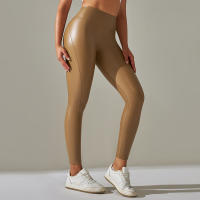 Nessaj-mallas de cuero Pu para mujer, pantalón adelgazante sexy, medias de cintura alta - details 6