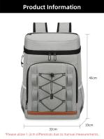 Mochila enfriadora para acampar, bolsa de Picnic multifunción, aislamiento al aire libre, paquete de hielo de papel de aluminio - details 0