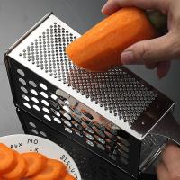 Práctico rallador de acero inoxidable 4 en 1, utensilios de cocina, cepillo multifuncional para ajo y jengibre, picador de cocina y verduras - details 7