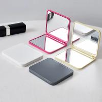 Espejo de Maquillaje Pequeño y Portátil Diseño Cuadrado Doble Cara Colores Múltiples - details 1