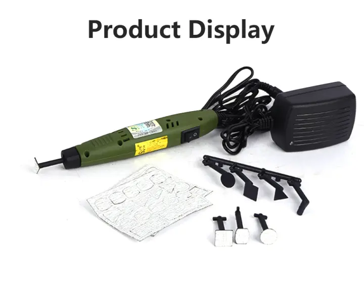 Minilijadora de 110V-220V, lijadora tipo bolígrafo, amoladora eléctrica, herramienta de modelado artesanal, moldes, 18W - 1