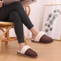 Zapatillas mullidas de invierno para mujer, zapatos peludos y peludos para el hogar, Zapatillas de casa de piel sintética, Zapatillas de felpa para interior, cómodas y cálidas, zapatillas planas silenciosas - details 21