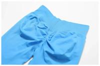 Conjunto de Yoga 2 Piezas Deporte para Mujeres Ropa de Gimnasio con Sujetador Deporte Mallas Cintura Alta Shorts Yoga Leggings Traje de Fitness Material Exterior de Nylon - details 37