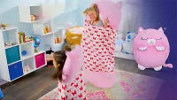 Saco de dormir de dibujos animados para niños y niñas, saco de dormir con almohada de felpa, cálido, Animal, regalo de Navidad - details 12