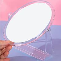 Espejo de maquillaje de doble cara, espejo de tocador cosmético, espejo circular de sobremesa con rotación de 360 ​​° para peinar el cabello - details 1
