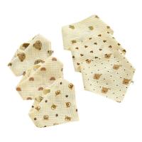Baberos de muselina con estampado para bebé, paño con botón a presión, toalla de Saliva de algodón de Color sólido, paños suaves para eructar, 1 unidad, 3 piezas, 6 piezas - details 7