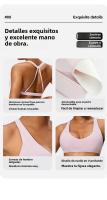 Sujetador deportivo de verano Pure Desire de baja intensidad con almohadillas para el pecho, hermoso top de yoga y entrenamiento físico - details 26
