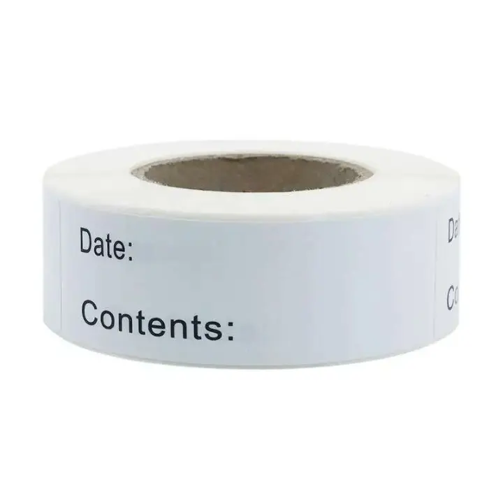 Etiquetas autoadhesivas extraíbles para congelador, hojas fáciles de limpiar, sin refrigerador, respiración de alimentos, pegatina para congelador, papel plástico - 1