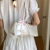 Bolso de mano francés dulce para compras, cinta de estilo coreano para mujer, bolso para axila, bolso de viaje de cuero PU de alta calidad - details 2