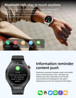 El nuevo reloj inteligente de salud GT5 PRO cuenta con grabación de ejercicios, monitoreo de salud, llamadas telefónicas, escucha de música y operación con pantalla táctil completa. - details 9