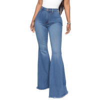 Pantalones acampanados de mezclilla elástica ajustados a la cintura HSF99 Fashion - details 19