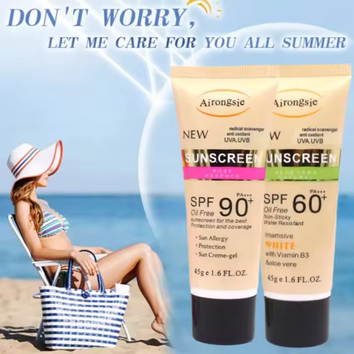 Protector Solar para el cuerpo y la cara, bloqueador Solar, refrescante, hidratante, Protector Solar SPF90, loción bloqueadora Solar para el cuidado de la piel - 1