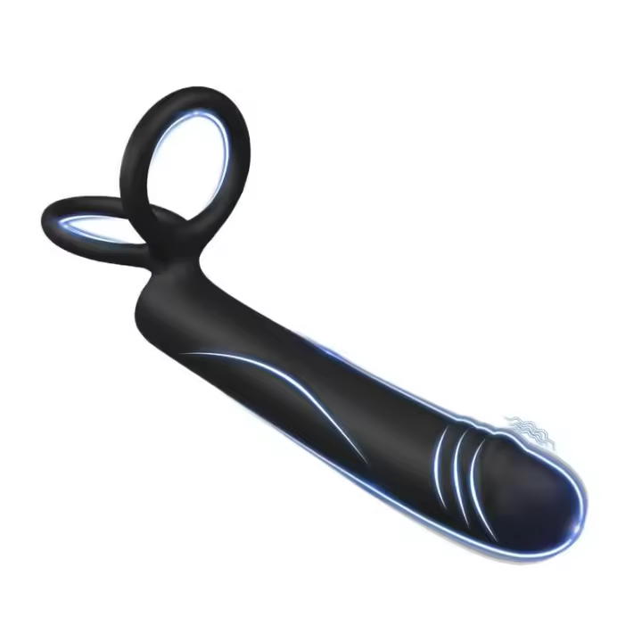 Correa en pene Anal consolador juguetes sexuales para hombres parejas bala vibrador anillo doble penetración tapón Anal vaginal - 1