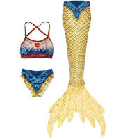 Traje de baño de sirena traje de baño para niños nueva niña traje de princesa de sirena cola de sirena traje de rendimiento para niños - details 8